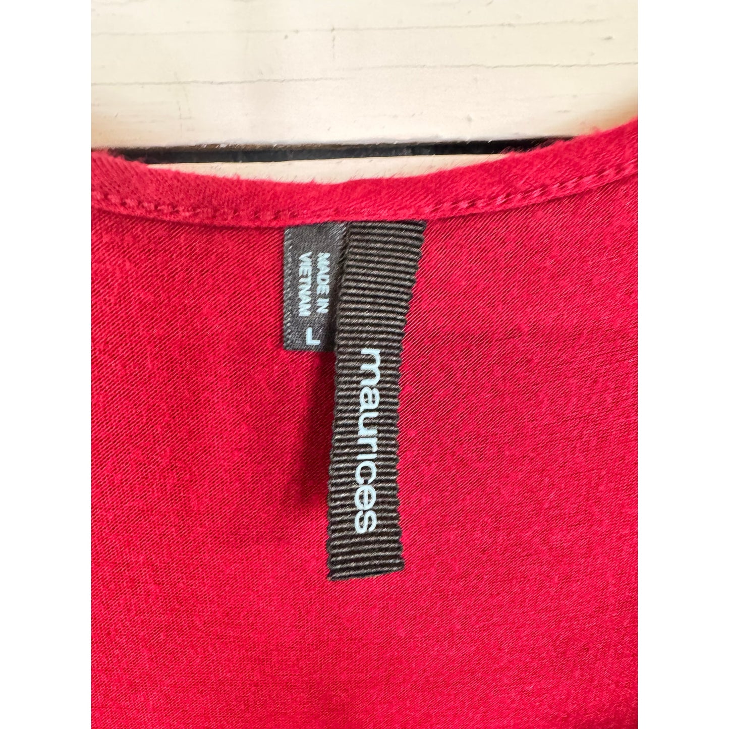 Maurices Short Sleeve Blouse Women's Size Large