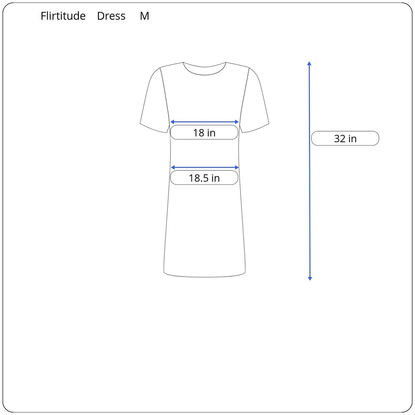 Flirtitude Short Sleeve Dress Women's Size Medium