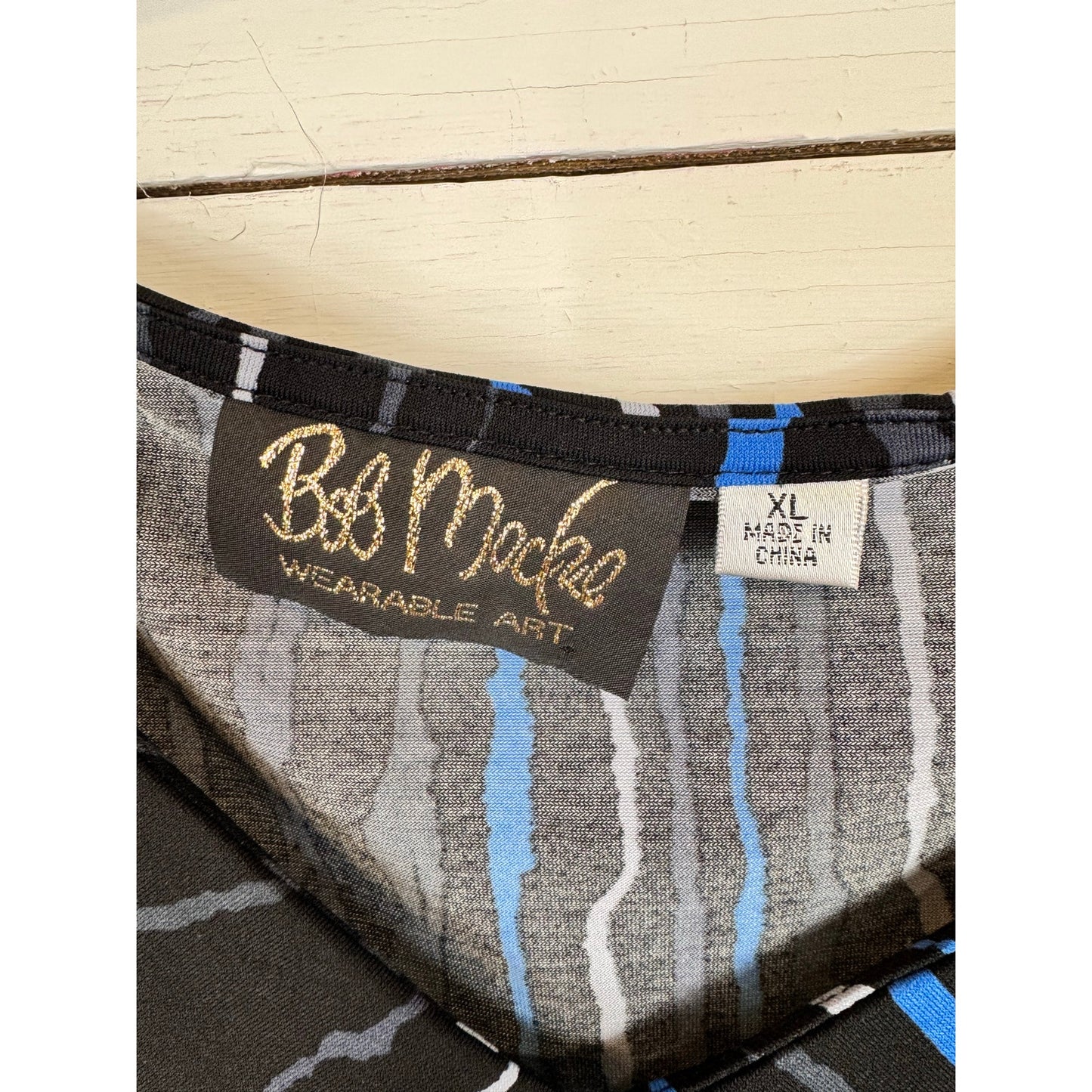 Bob Mocha 3/4 Sleeve Blouse Women's Size XL