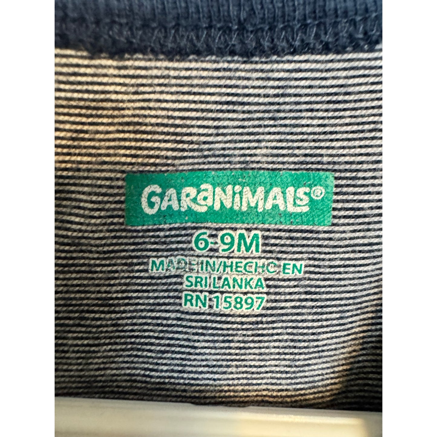 Garanimals Short Sleeve Bodysuit Boy's Size 6-9 Months