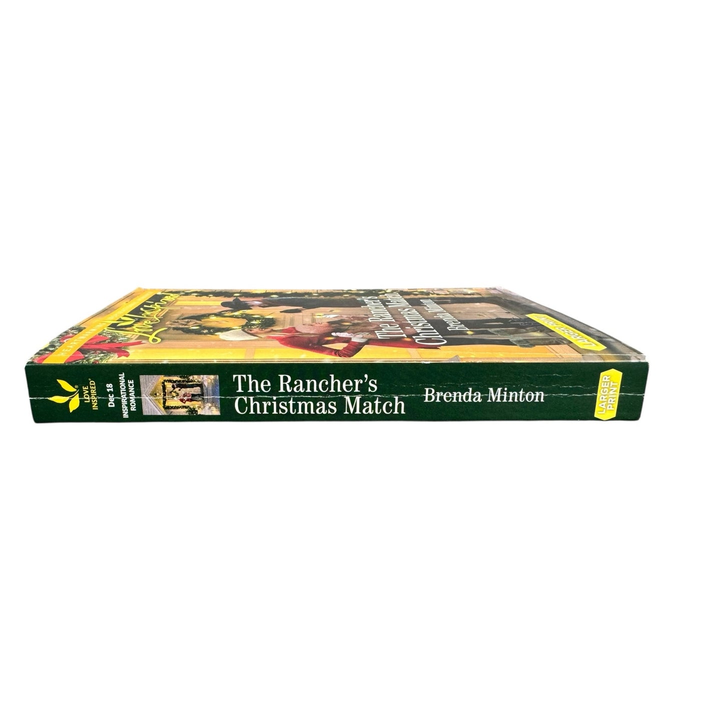 The Rancher's Christmas Match by Brenda Minton (Paperback) (Large Print)
