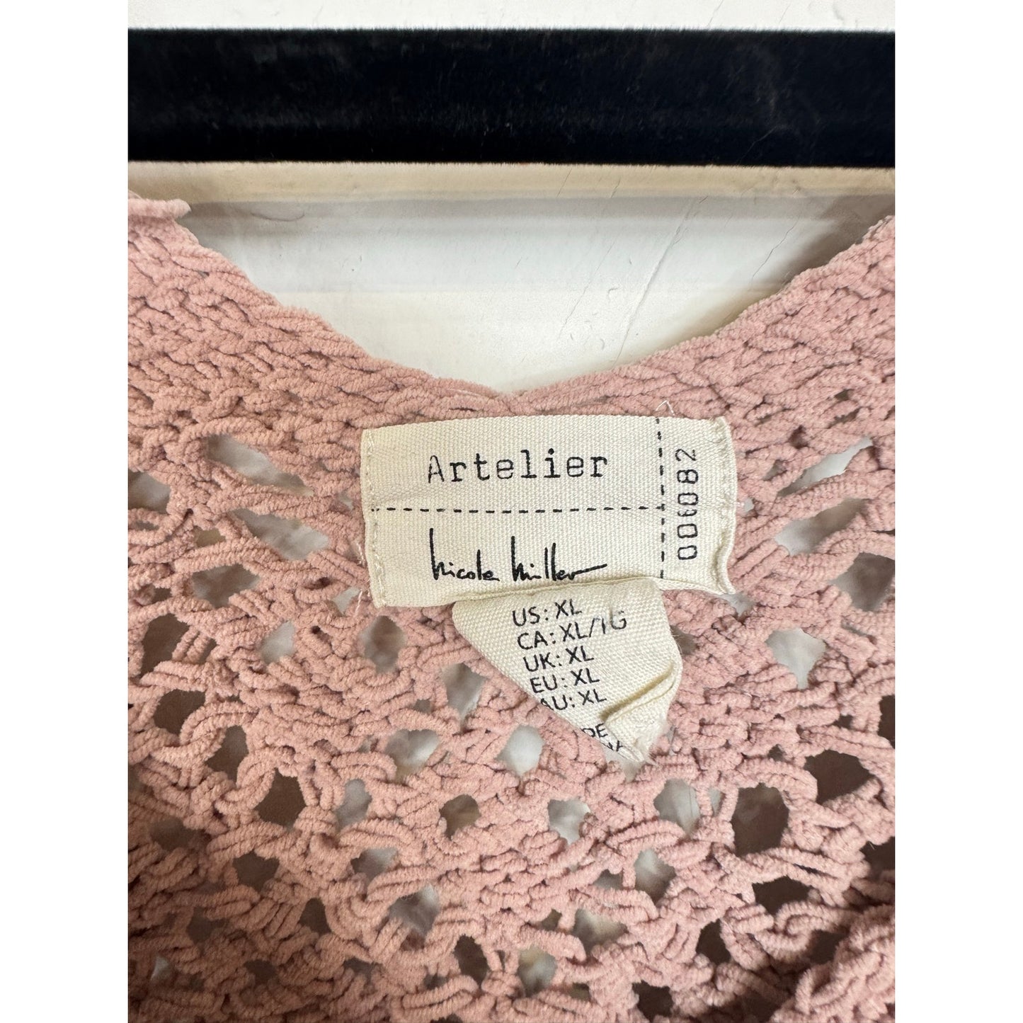 Nicole Miller Atelier Pink Long Sleeve Cardigan Women's Size XL