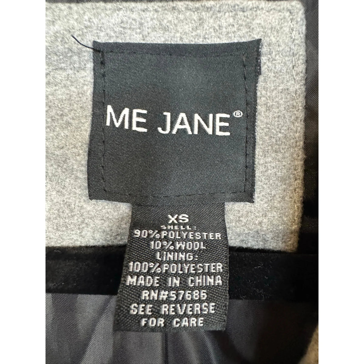 Me Jane Gray Pea Coat Women's Size XS - Image 3
