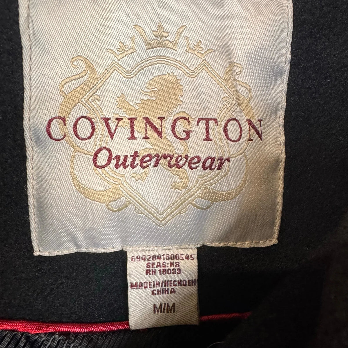 Covington Black Pea Coat Women's Size Medium - Image 3