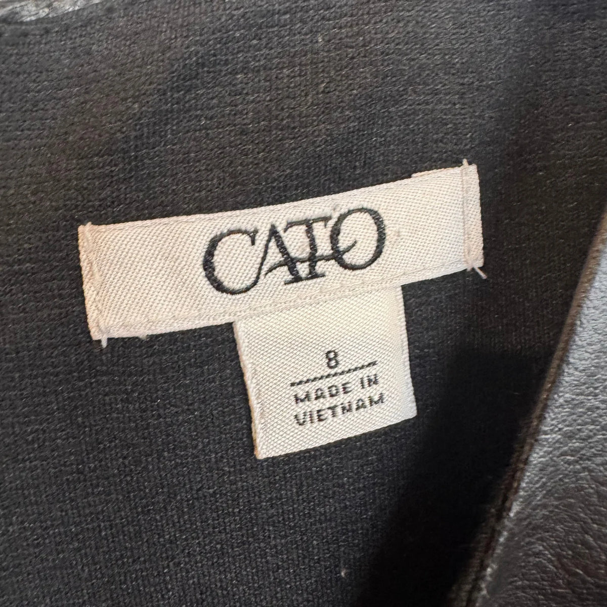 Cato Black Knee Length Dress Women's Size 8 - Image 4