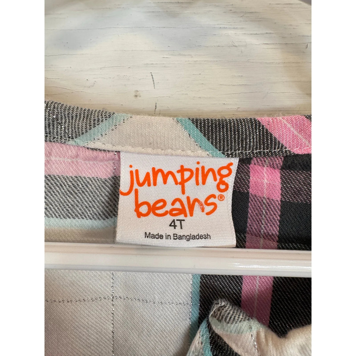 Jumping Beans Plaid Long Sleeve Shirt Girl's Size 4t - Image 3