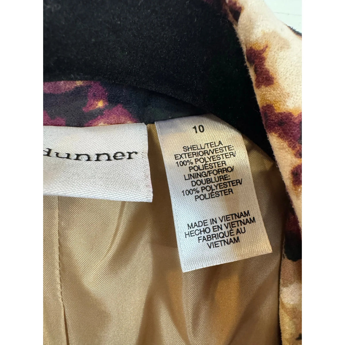 Alfred Dunner 3/4 Sleeve Jacket Women's Size 10 - Image 4