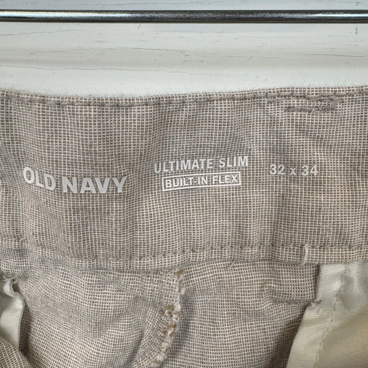 Old Navy Beige Dress Pants Men's Size 32x34 - Image 4