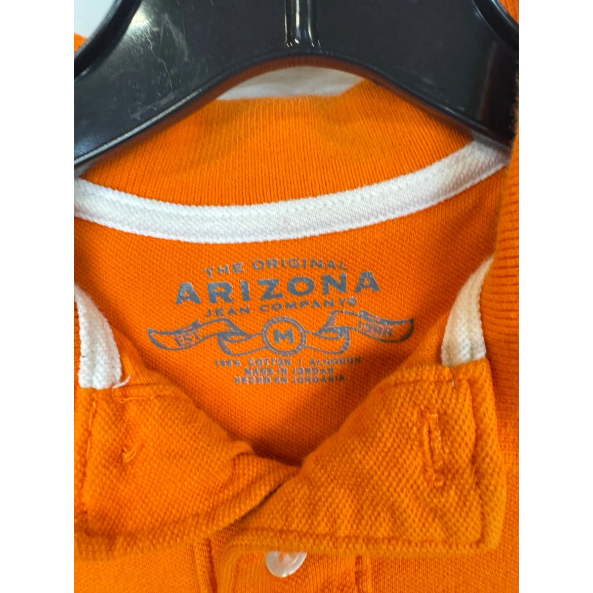 Arizona Orange Polo Shirt Boy's Medium - Image 3