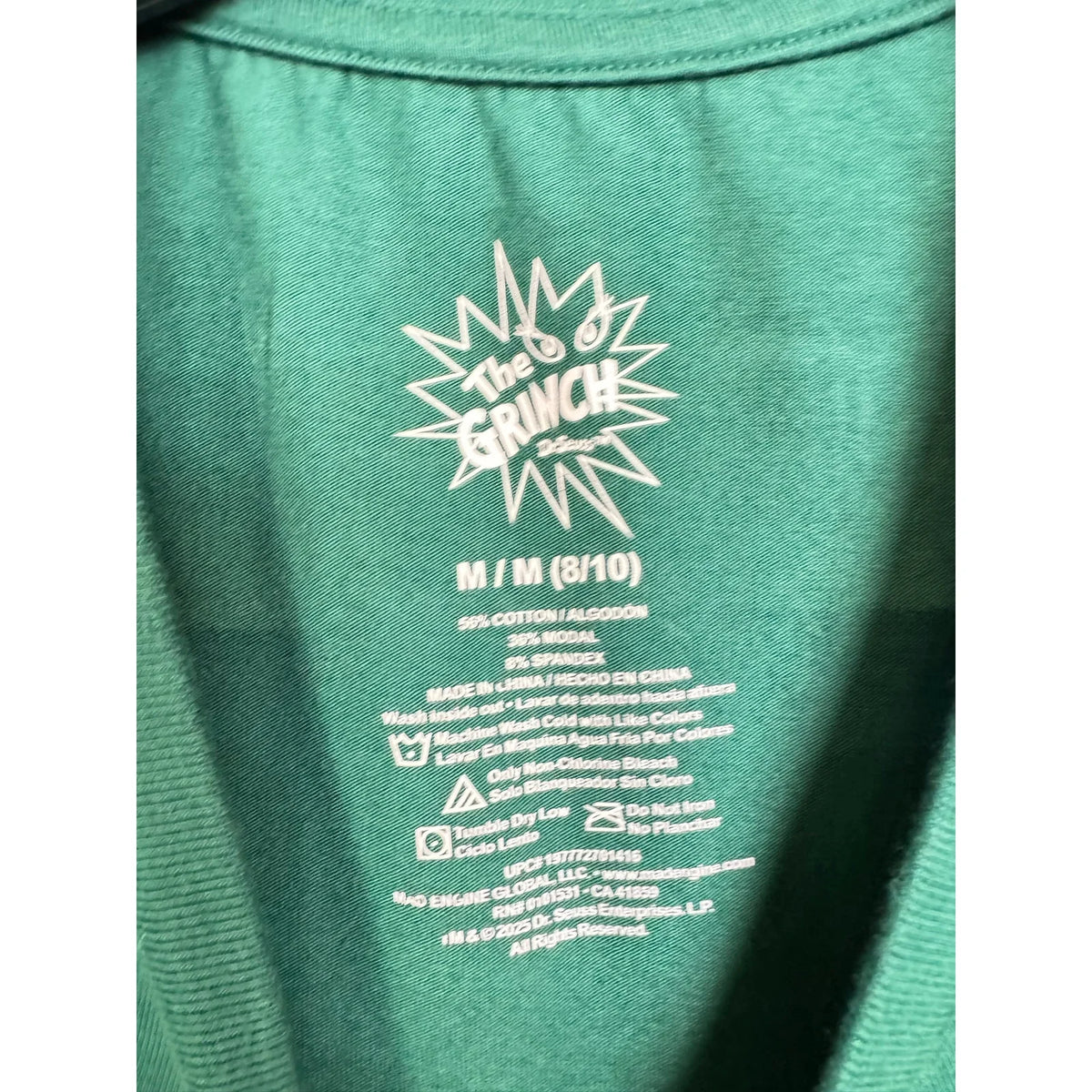 The Grinch Green Short Sleeve T-shirt Women's Medium - Image 3