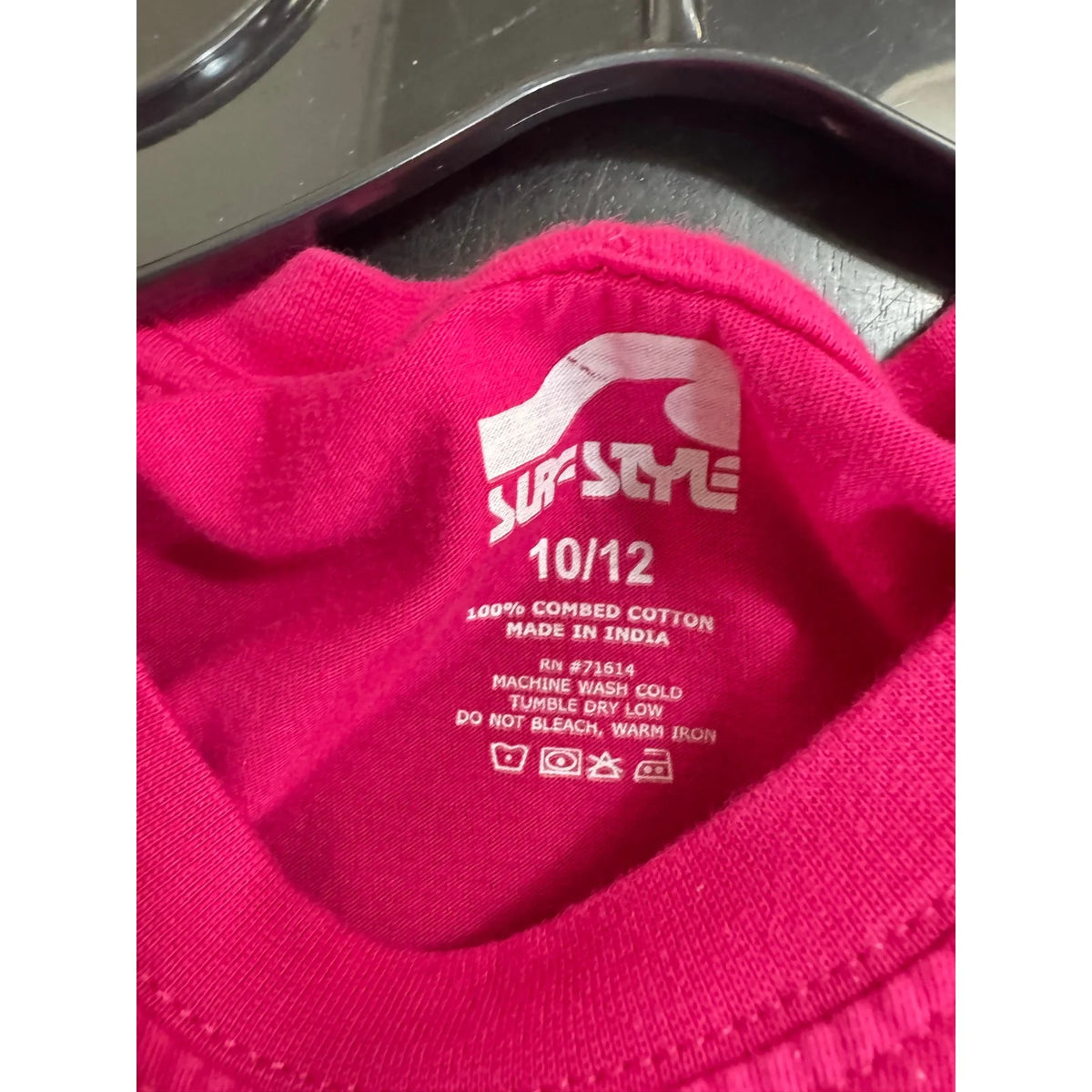 Surf Style Pink Short Sleeve T-shirt Girl's 10/12 - Image 3