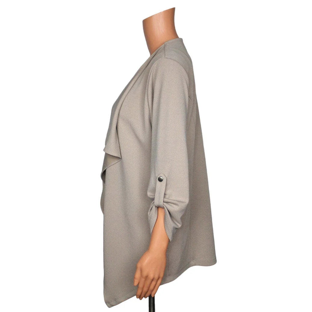 Cato 3/4 Sleeve Cardigan Women Size Small - S / Beige - Image 4