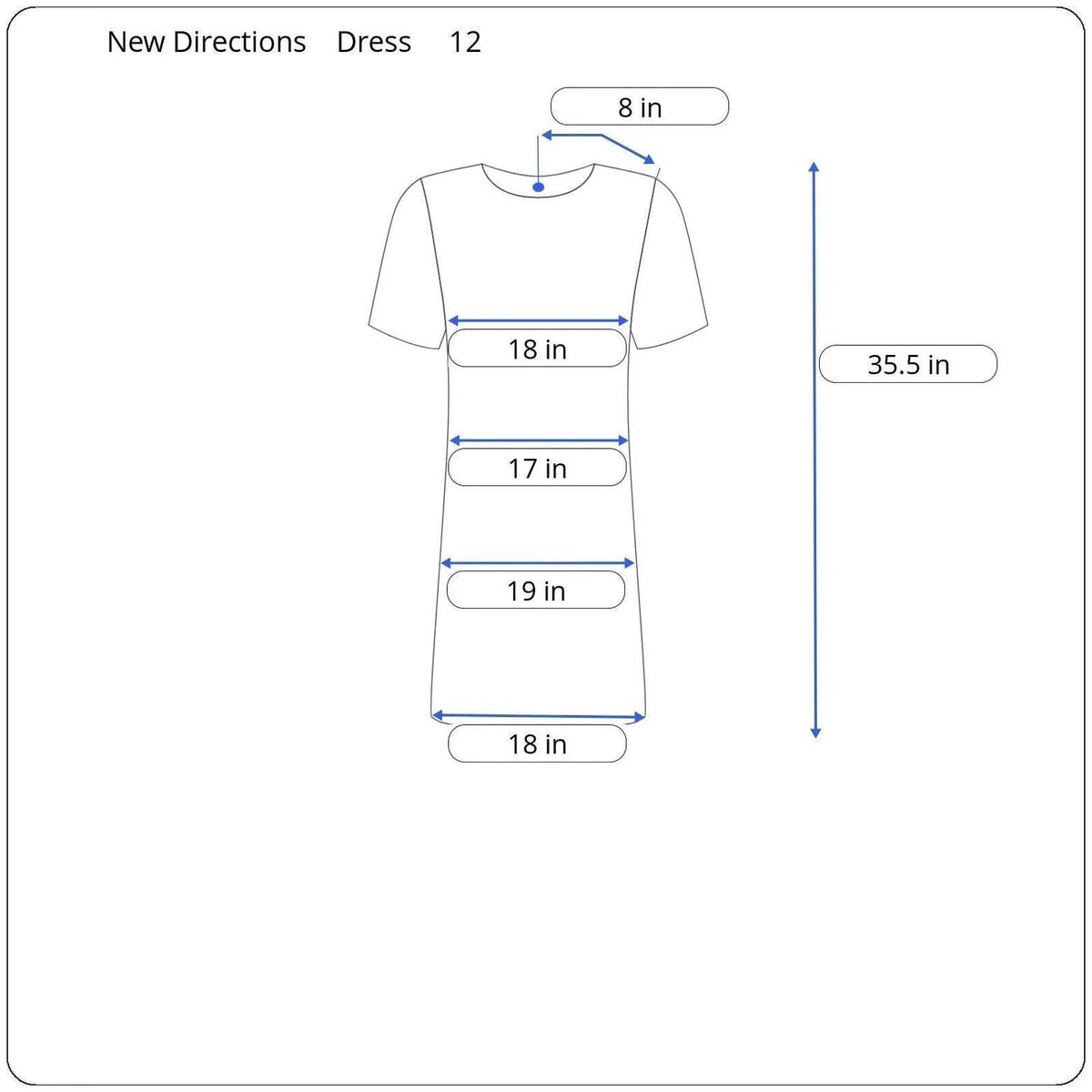 New Directions Sleeveless Knee Length Dress Women's Size 12 - Image 5