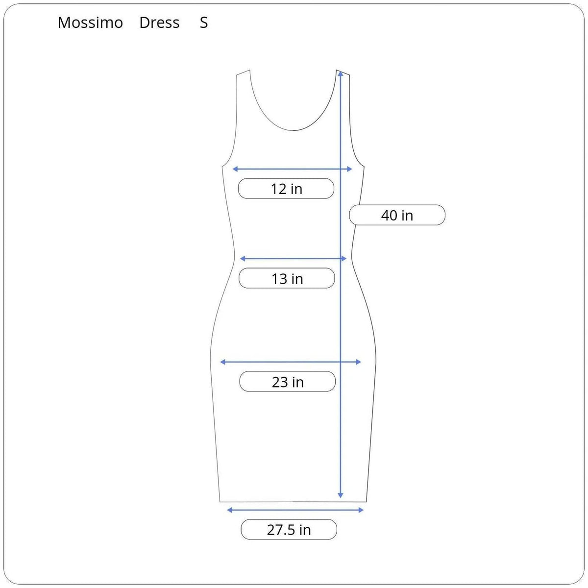 Mossimo Sleeveless Knee Length Dress Women's Size Small - S / Black - Image 5