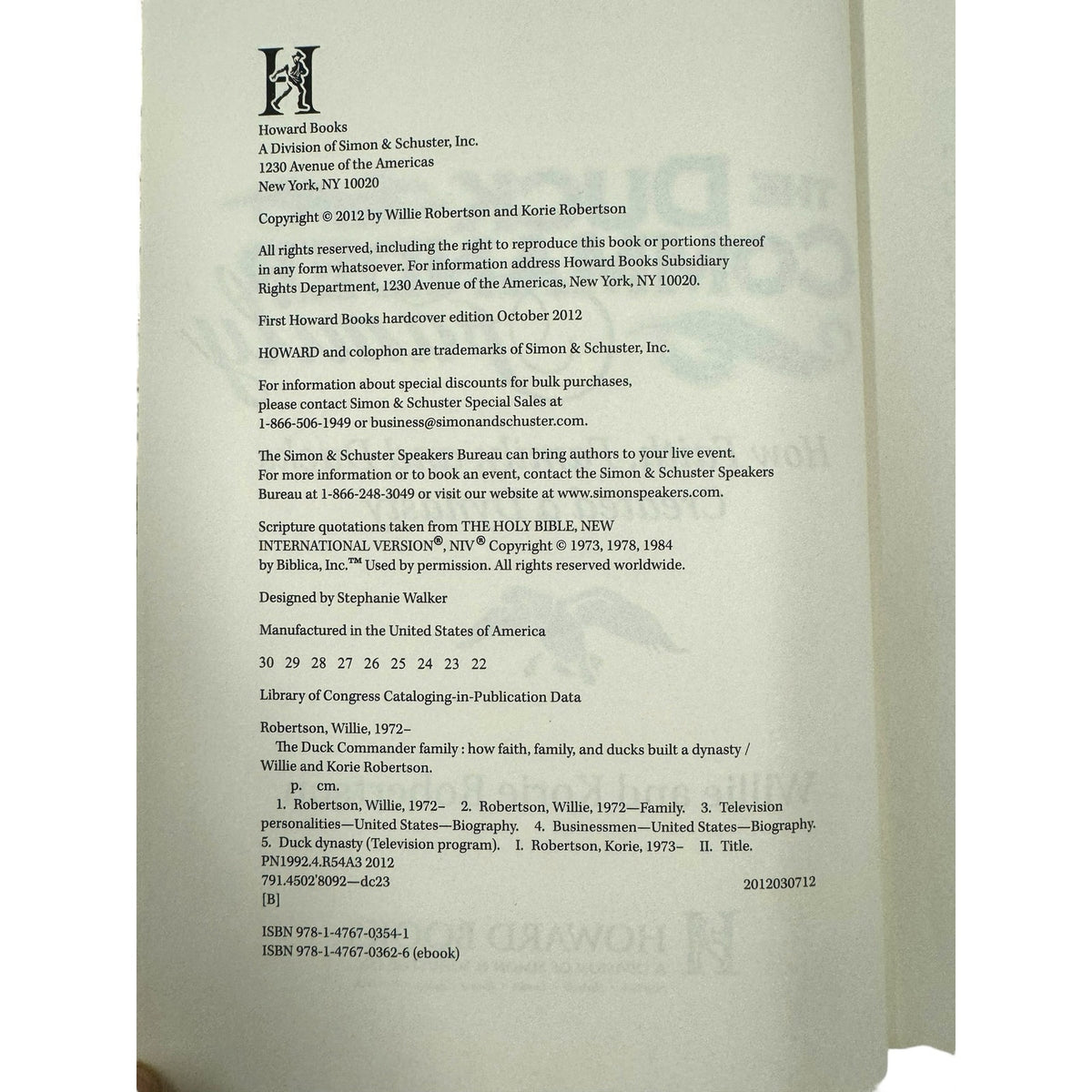 The Duck Commander Family Hardcover Book Willie & Korie Robertson Bestseller - Image 7