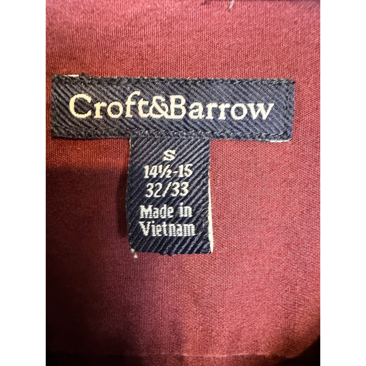 Croft & Barrow Long Sleeve Button Up Shirt Men's Size Small - Image 3