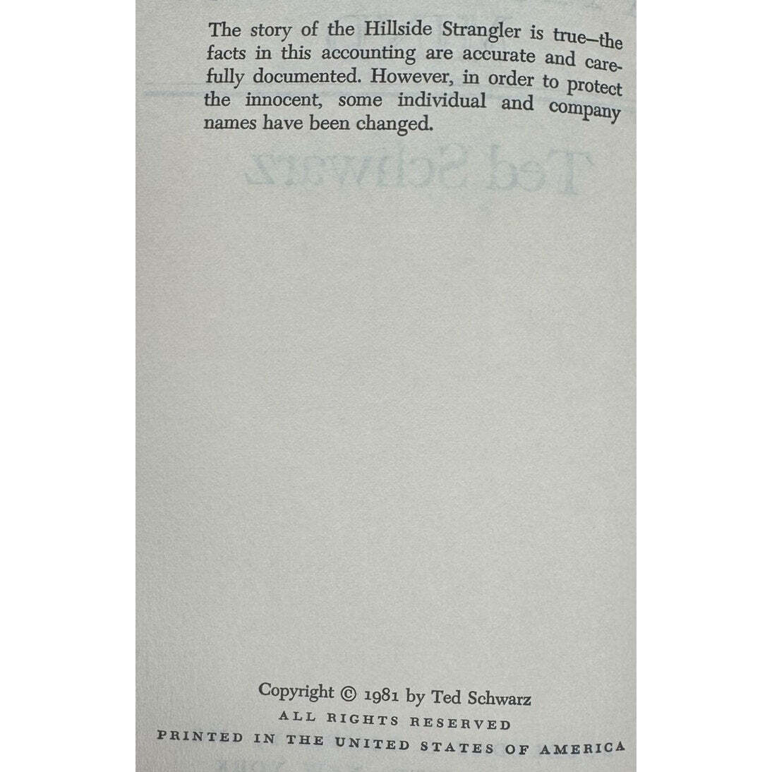 The Hillside Strangler by Ted Schwarz (Hardcover) - Image 7