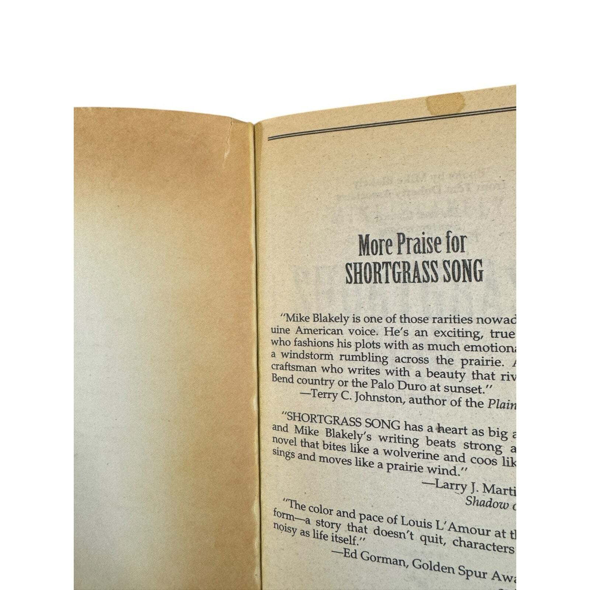 Shortgrass Song by Mike Blakely (Paperback) - Image 9