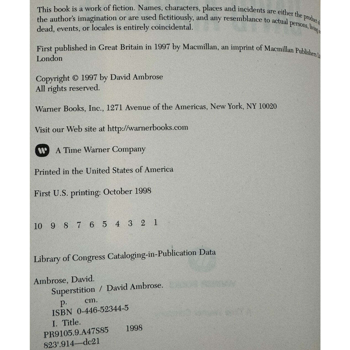 Superstition by David Ambrose (Hardcover) - Image 7