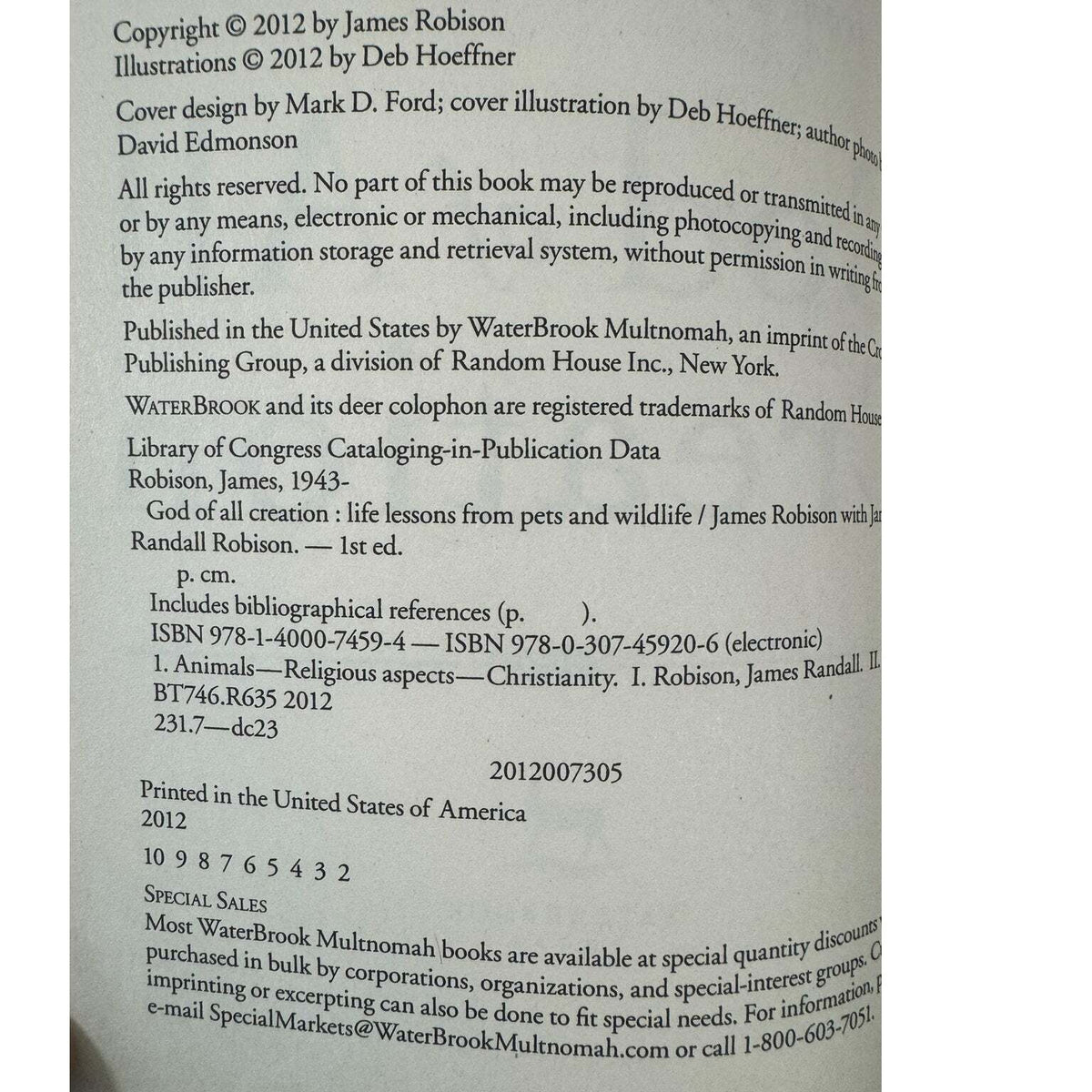 God of All Creation by James Robinson (Hardcover) - Image 7