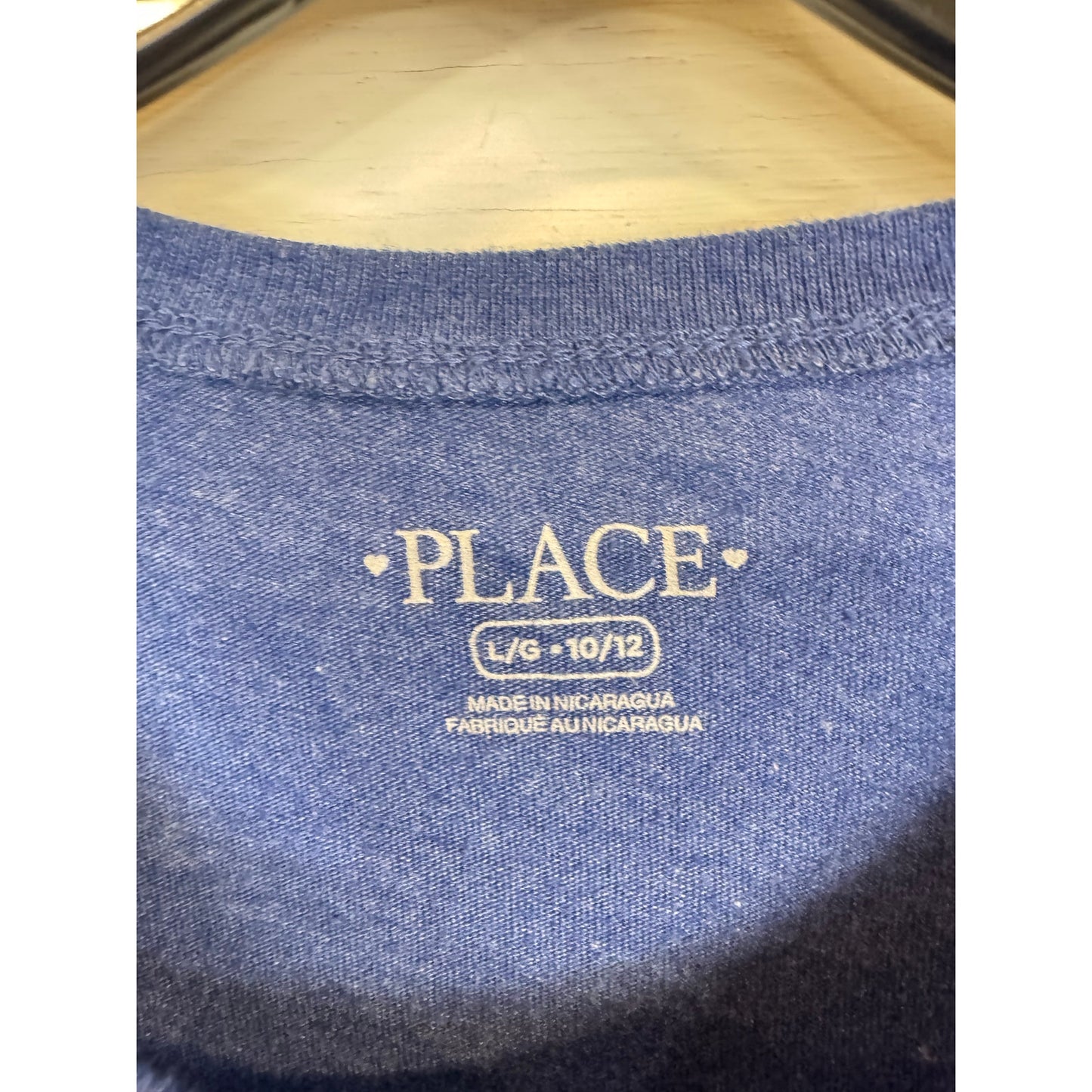 The Children's Place Blue T-Shirt Girl's Size Large (10/12)
