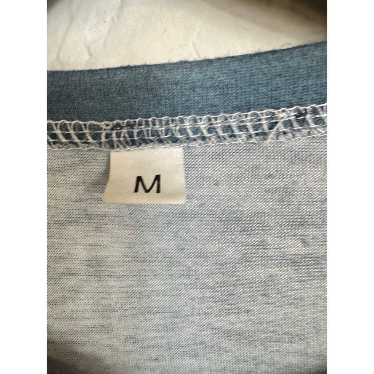 N/A Blue & Red Long Sleeve T-Shirt Women's Medium