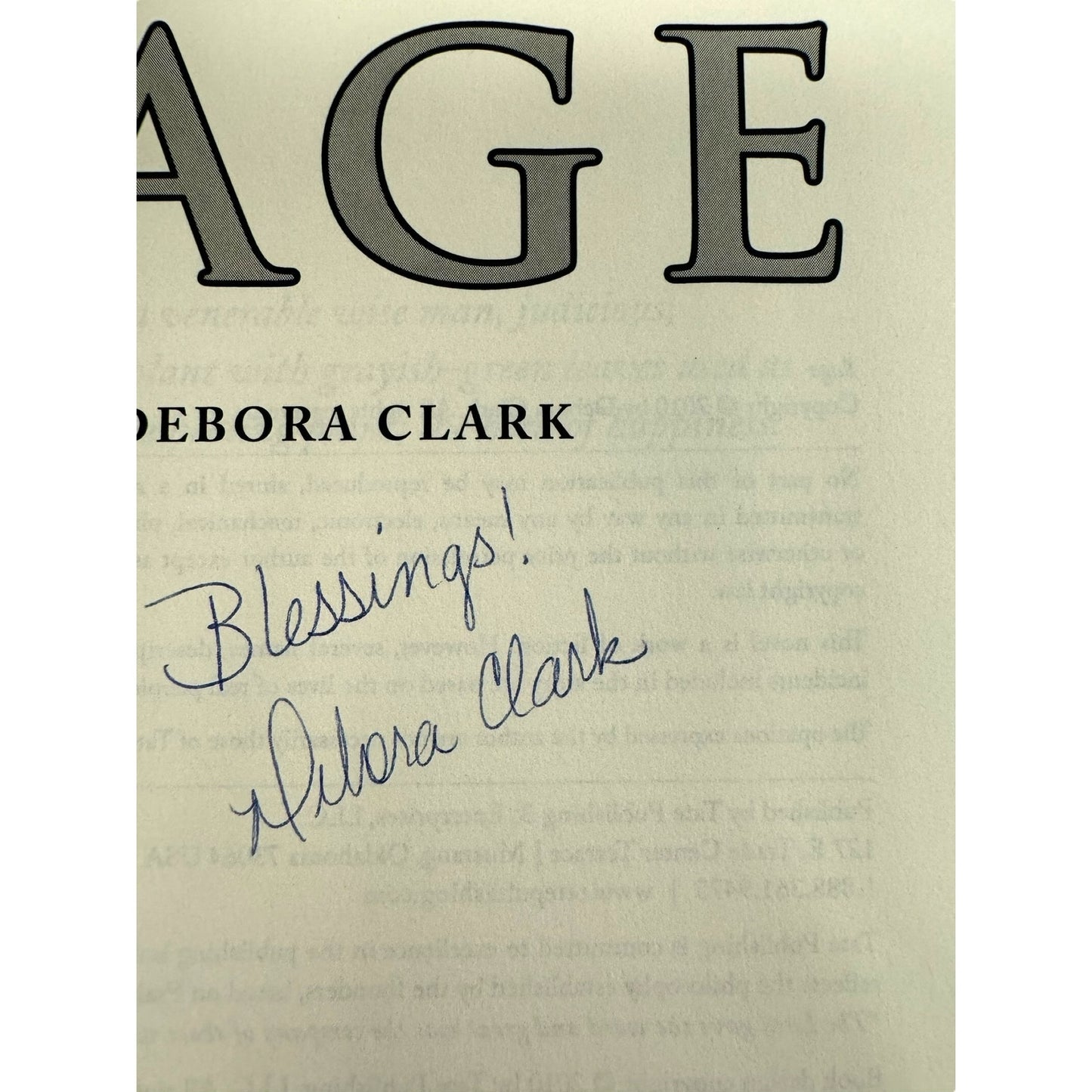 Sage by Debora Clark (Paperback) (Signed Copy)