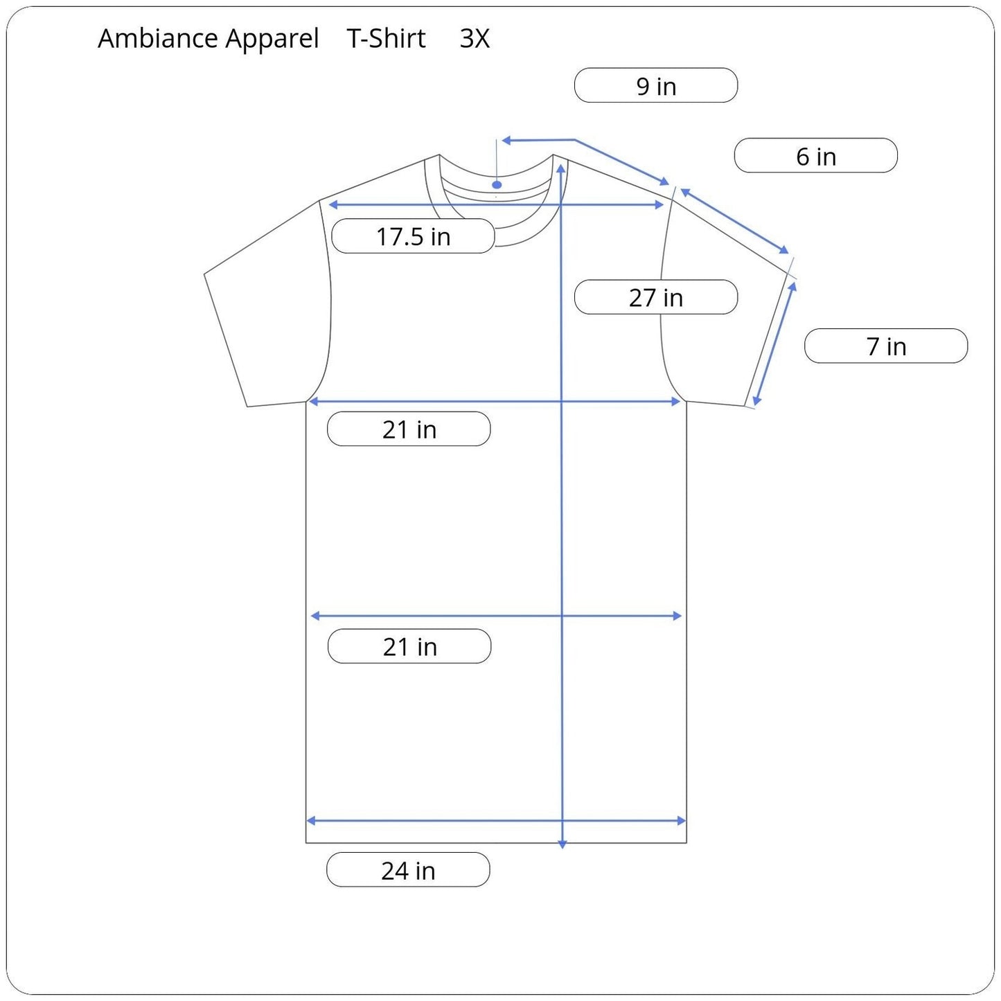 Ambiance Apparel Short Sleeve T-Shirt Women's Size 3X