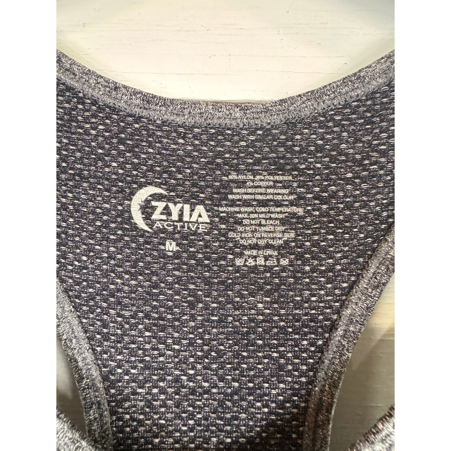 Zyia Active Gray Tank Top Women's Size Medium