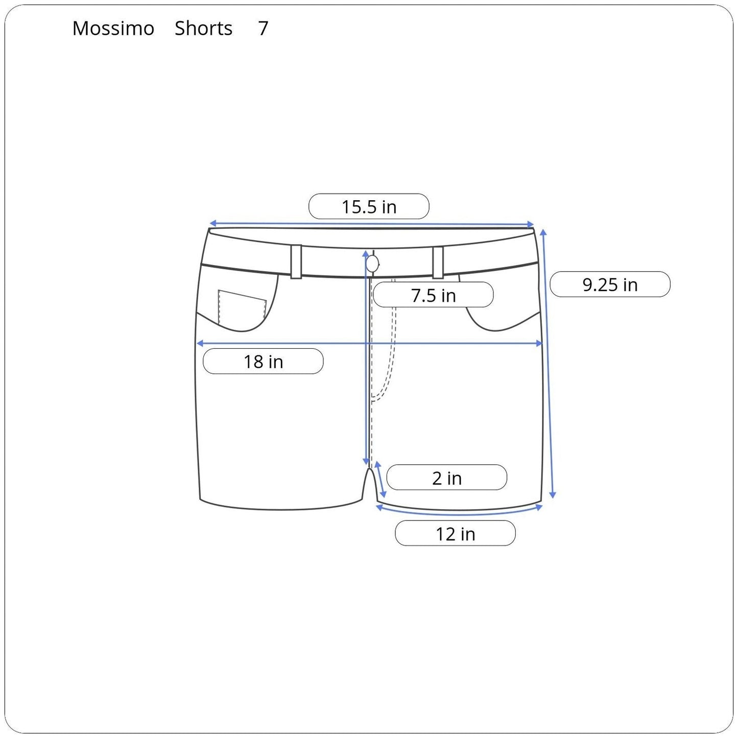 Mossimo Supply Co. Shorts Women Size 7