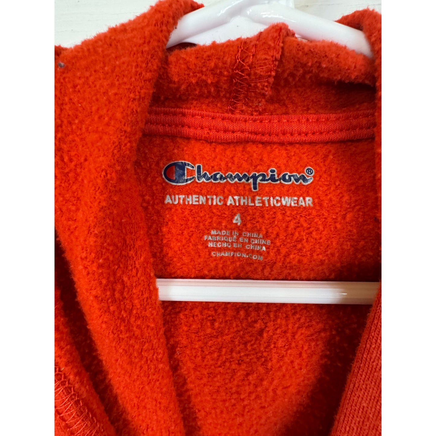 Champion Orange Hoodie Boy's Size 4