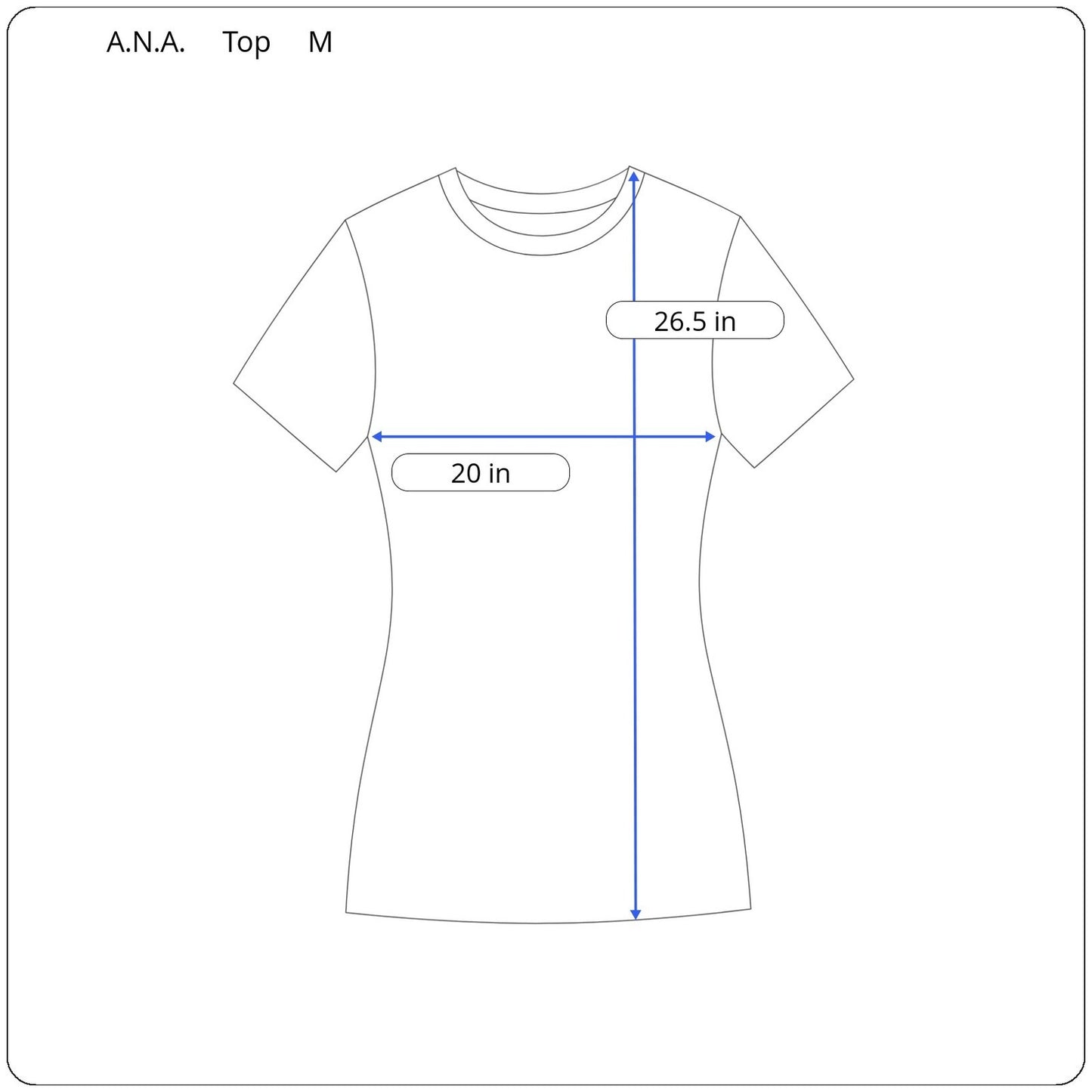 A.N.A. Short Sleeve Sheer Top Women's Size Medium