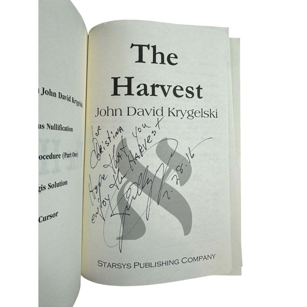 The Harvest by John David Krygelski (Paperback)