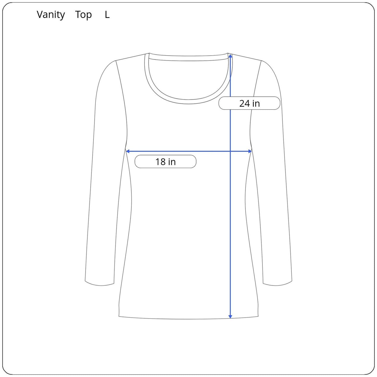 Vanity 3/4 Sleeve Knit Top Women's Size Large