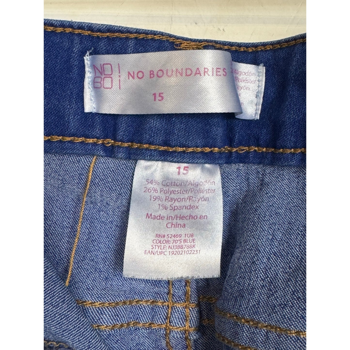 No Boundaries Blue Skinny Jeans Women's 15