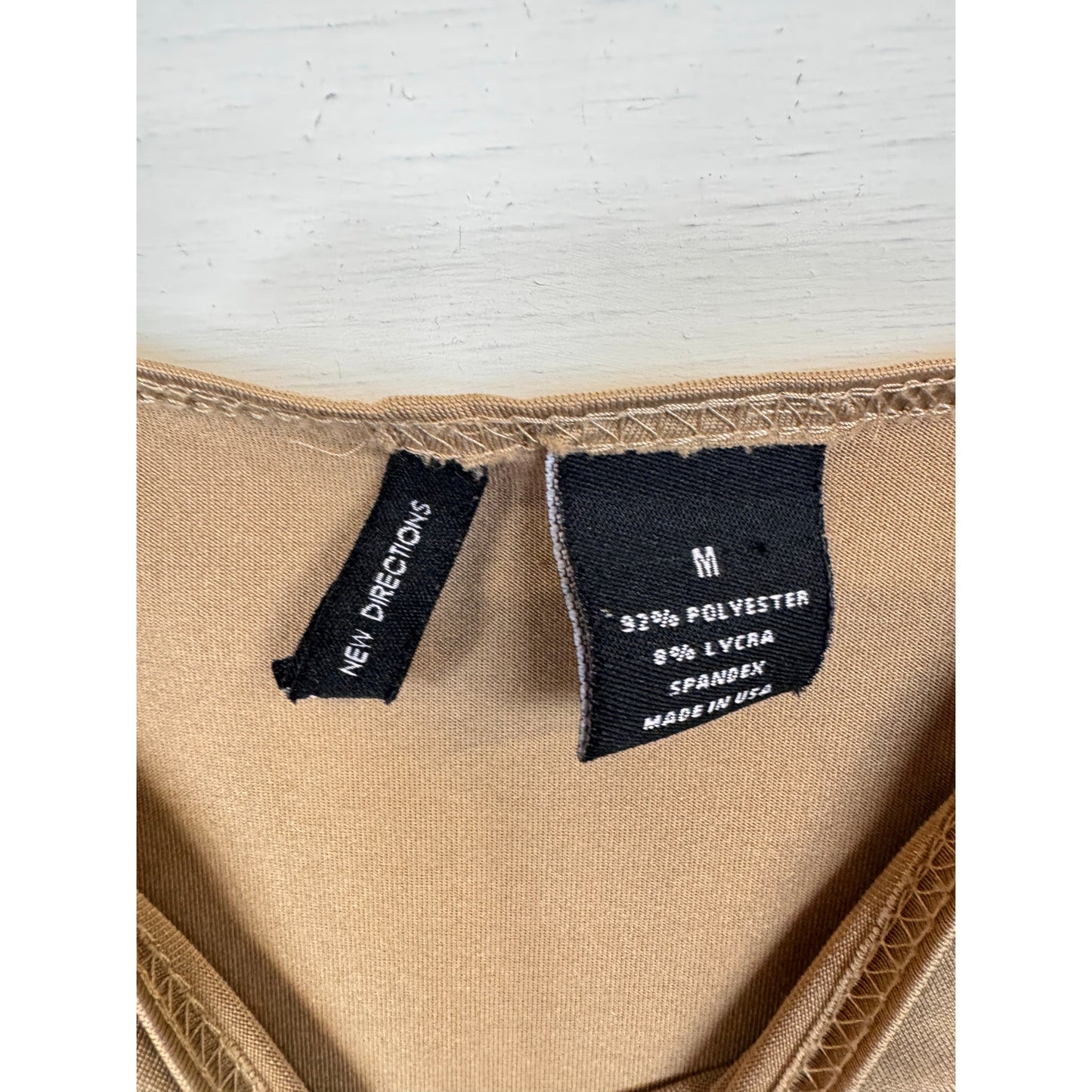 New Directions Beige Tank Top Women's Size Medium