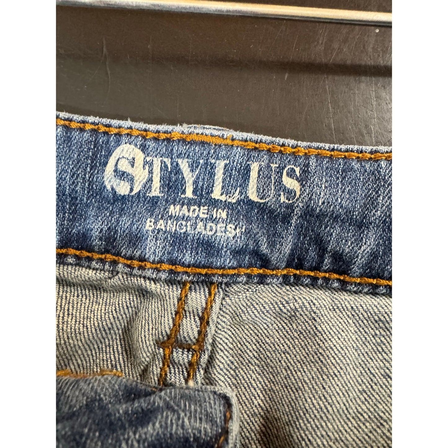 Stylus Blue Boyfriend Capris Women's 30