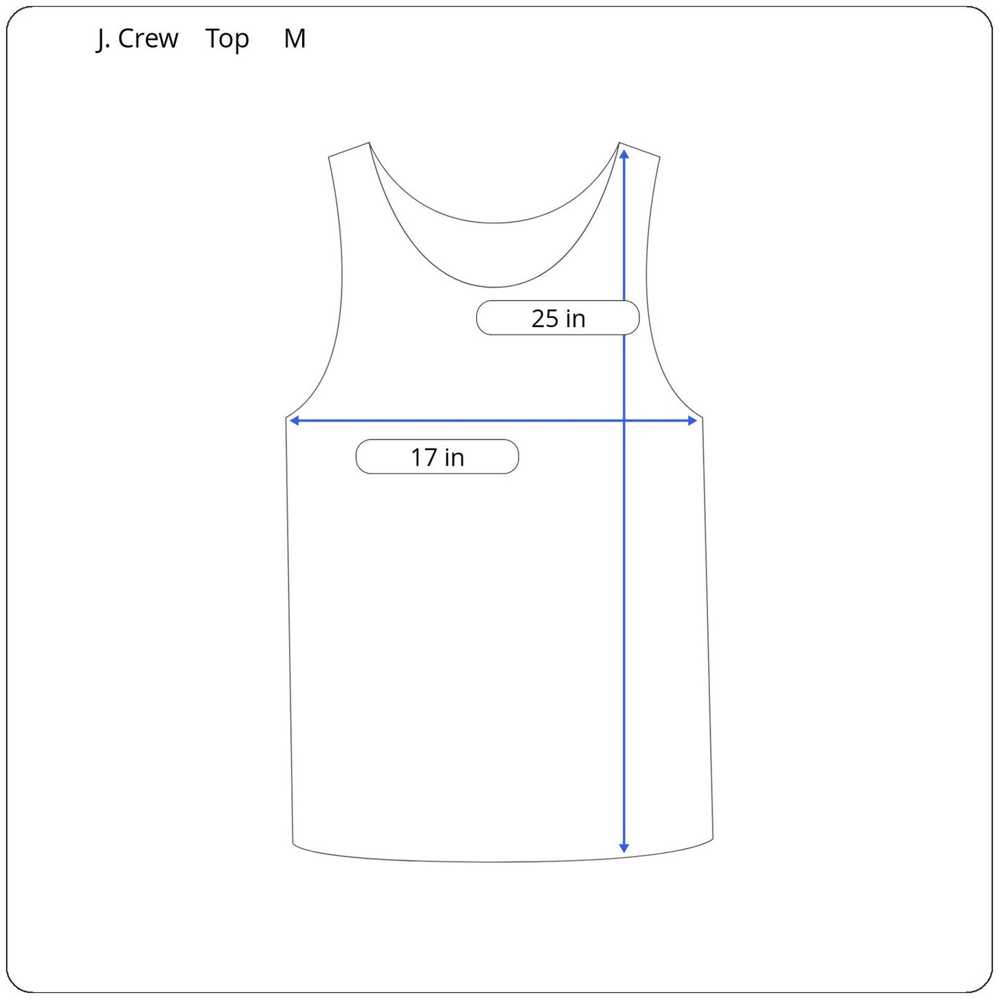 J. Crew Sleeveless Top Women's Size Medium