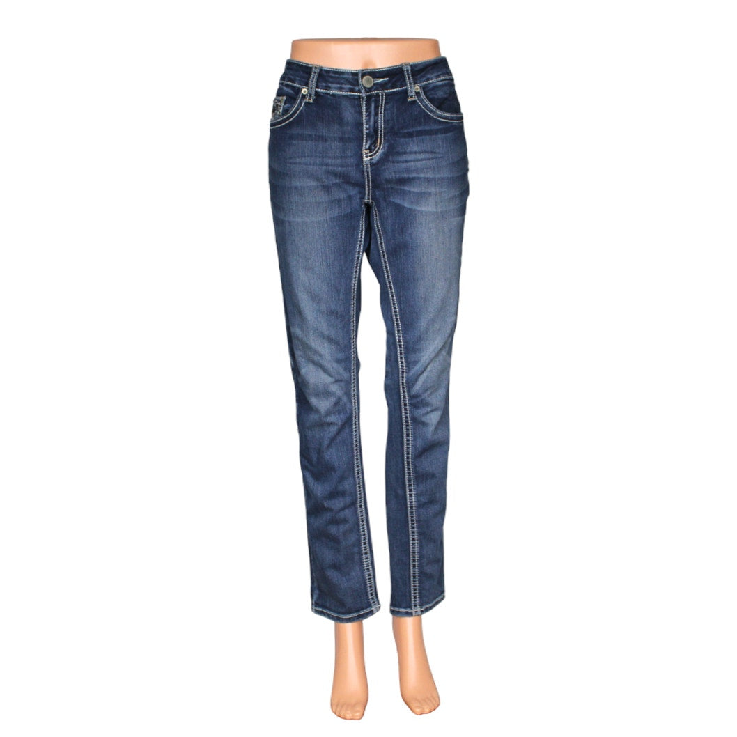 Twentyone Black Mid-Rise Skinny Flex Jeans Women's Size 7/8