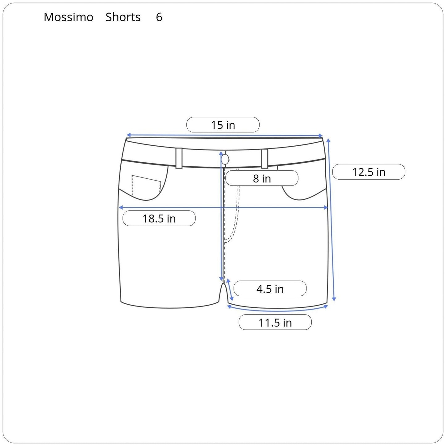 Mossimo Shorts Women Size 6