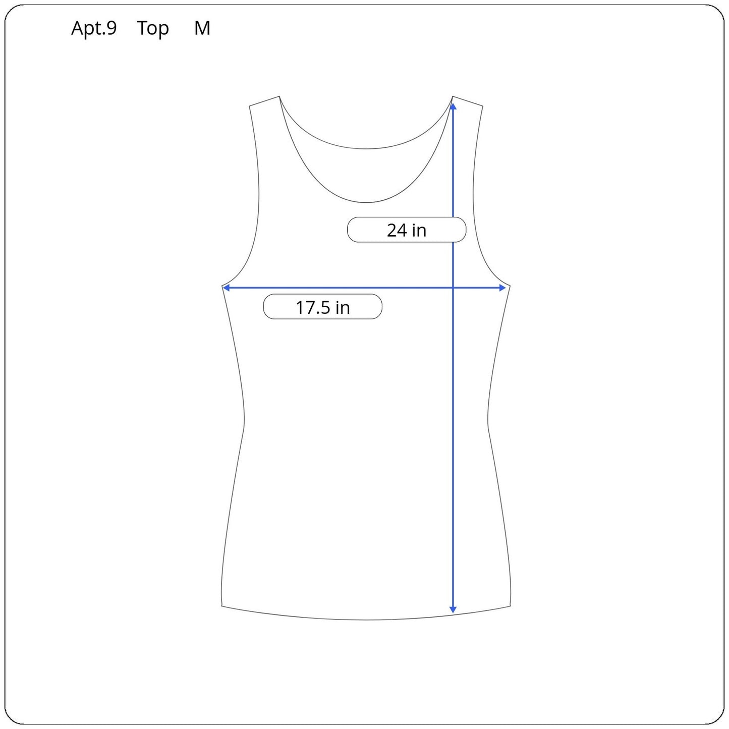 APT. 9 Sleeveless Top Women's Size Medium