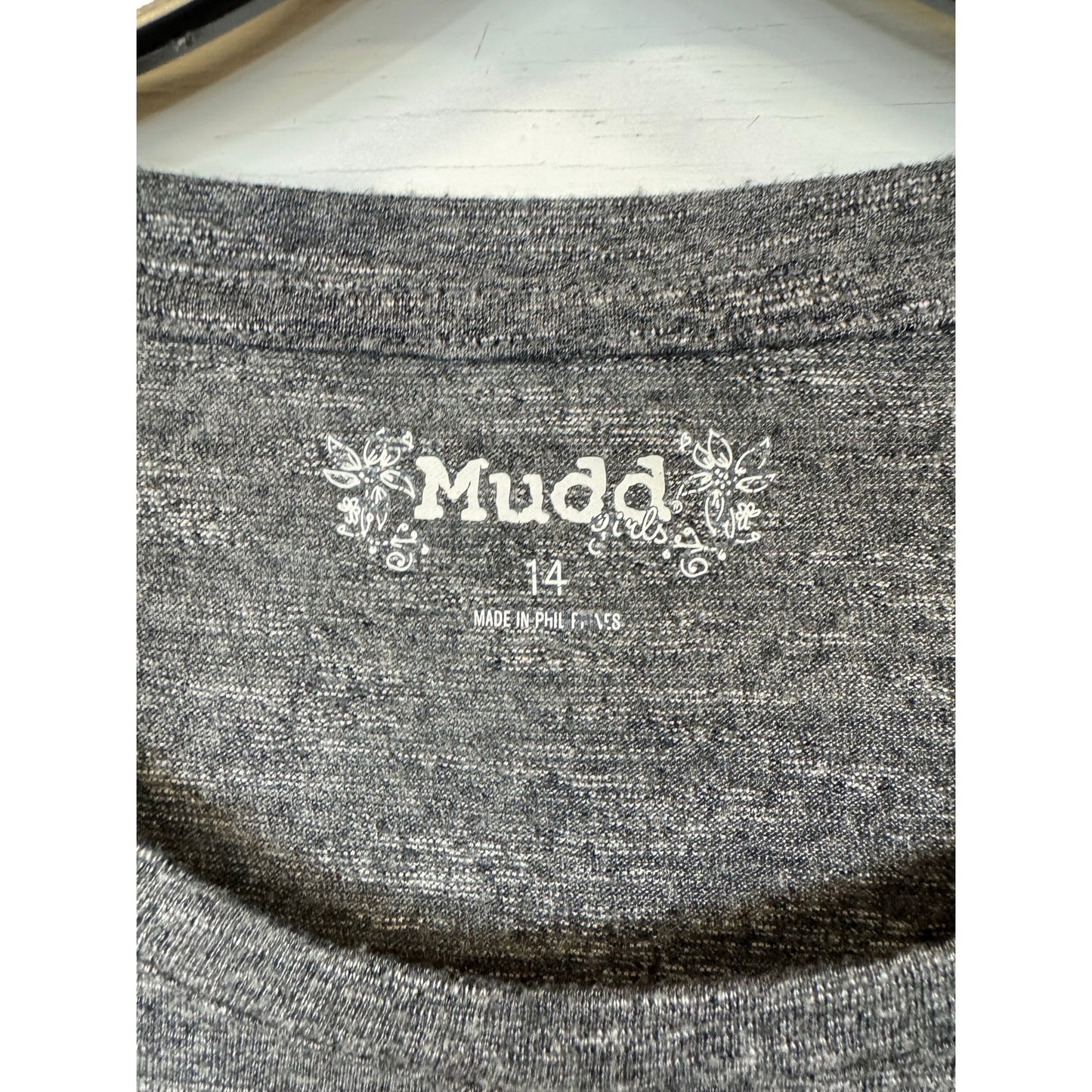Mudd Gray Long Sleeve T-Shirt Girl's Size 14