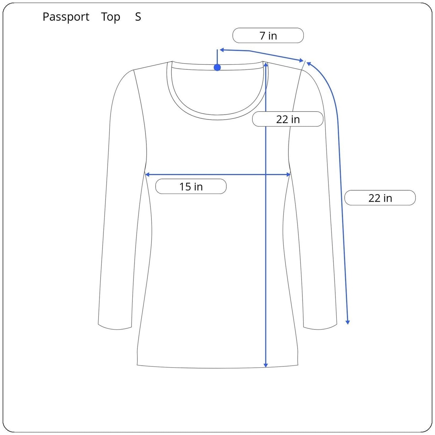 Passport Long Sleeve Button Up Shirt Women's Size Small