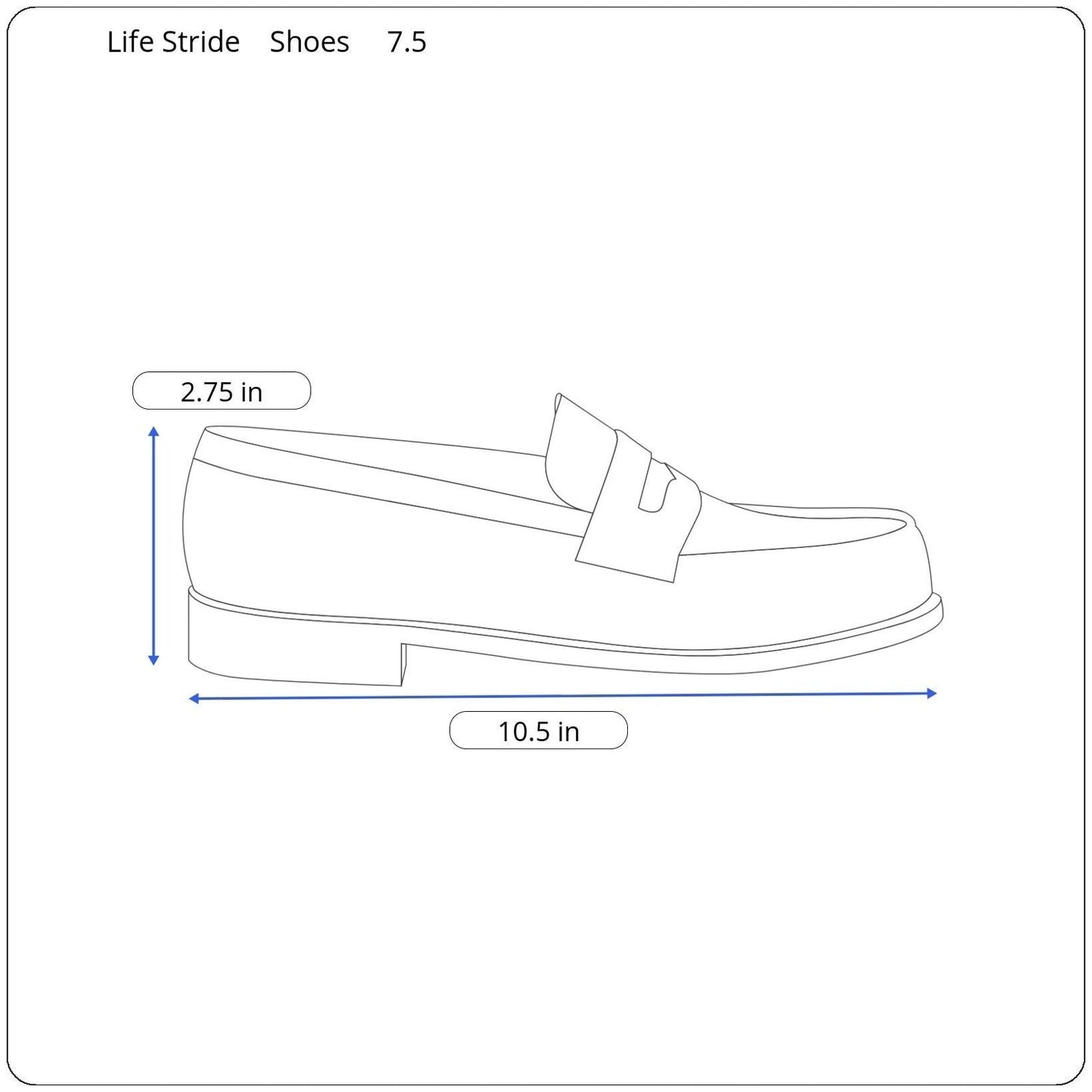 Life Stride Flats Women Size 7.5