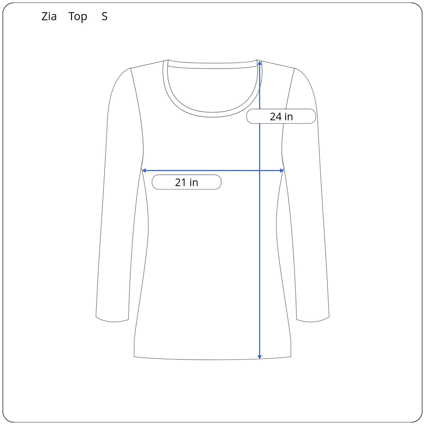 Zia Long Sleeve Shirt Women's Size Small