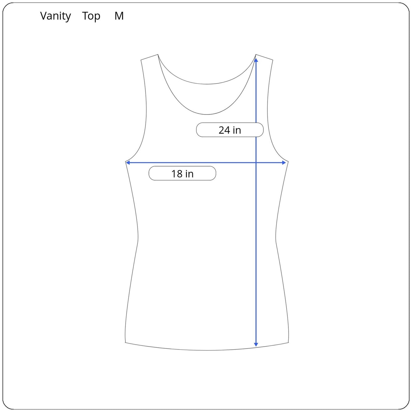 Vanity Sleeveless Sheer Top Women's Size Medium