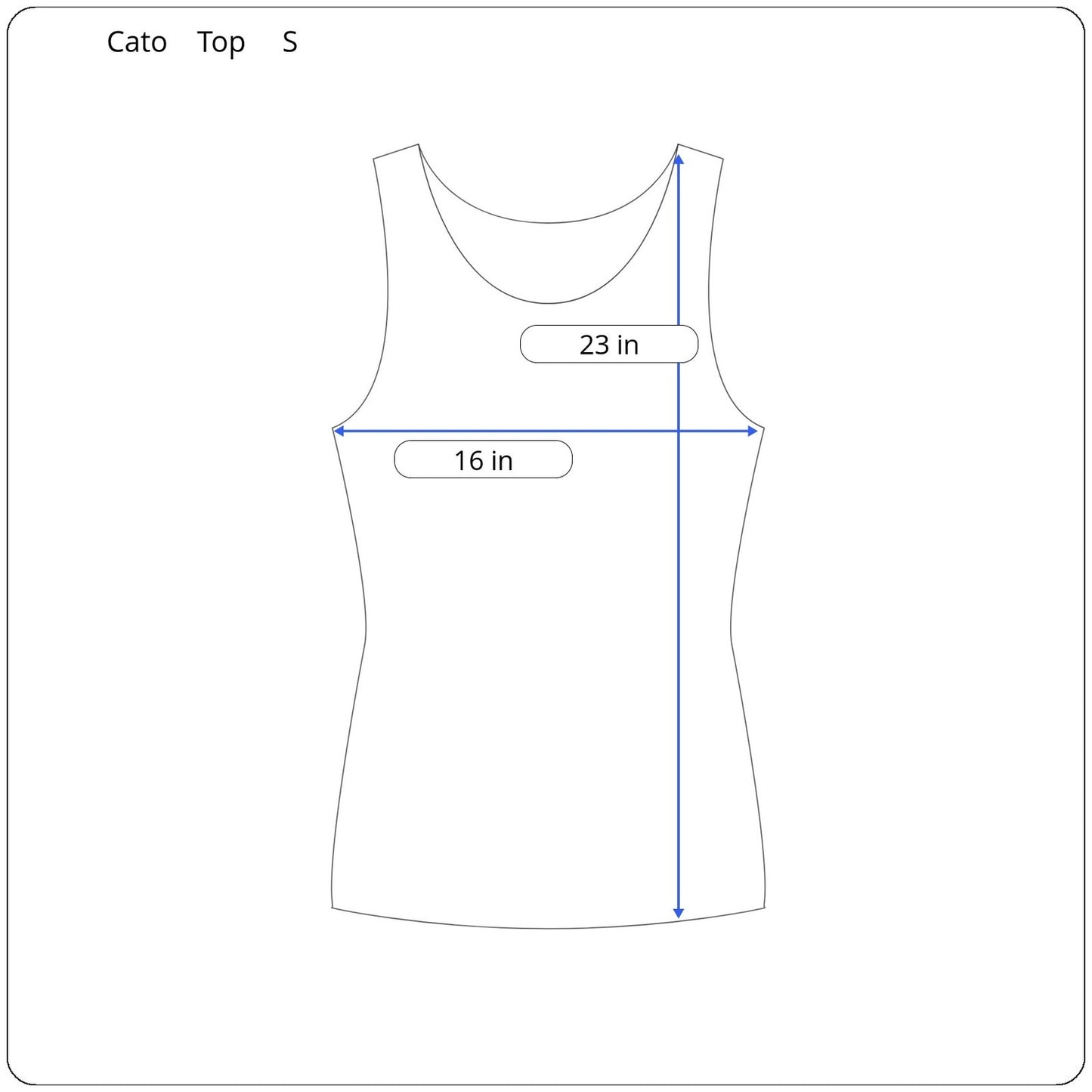 Cato Sleeveless Top Women's Size Small