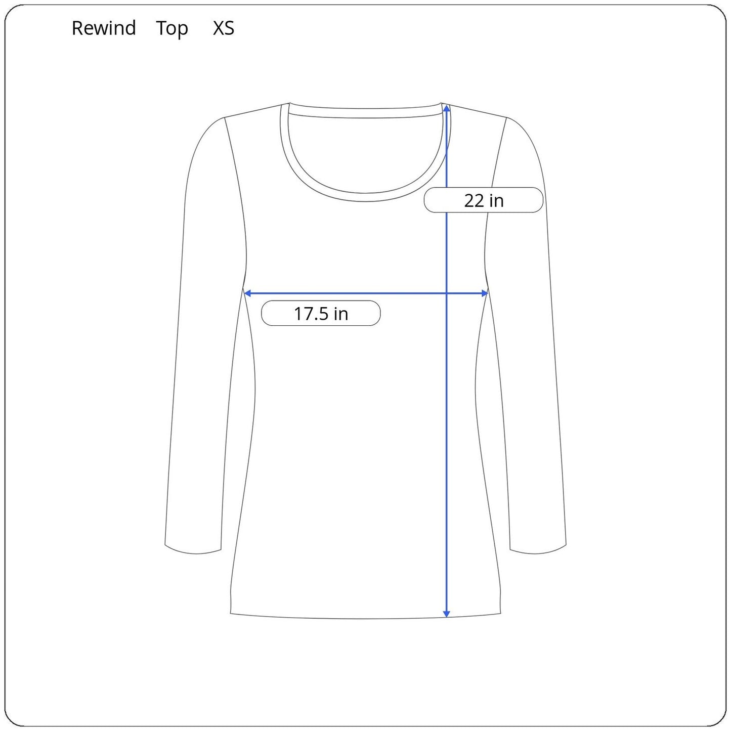 Rewind Long Sleeve Top Women's Size XS