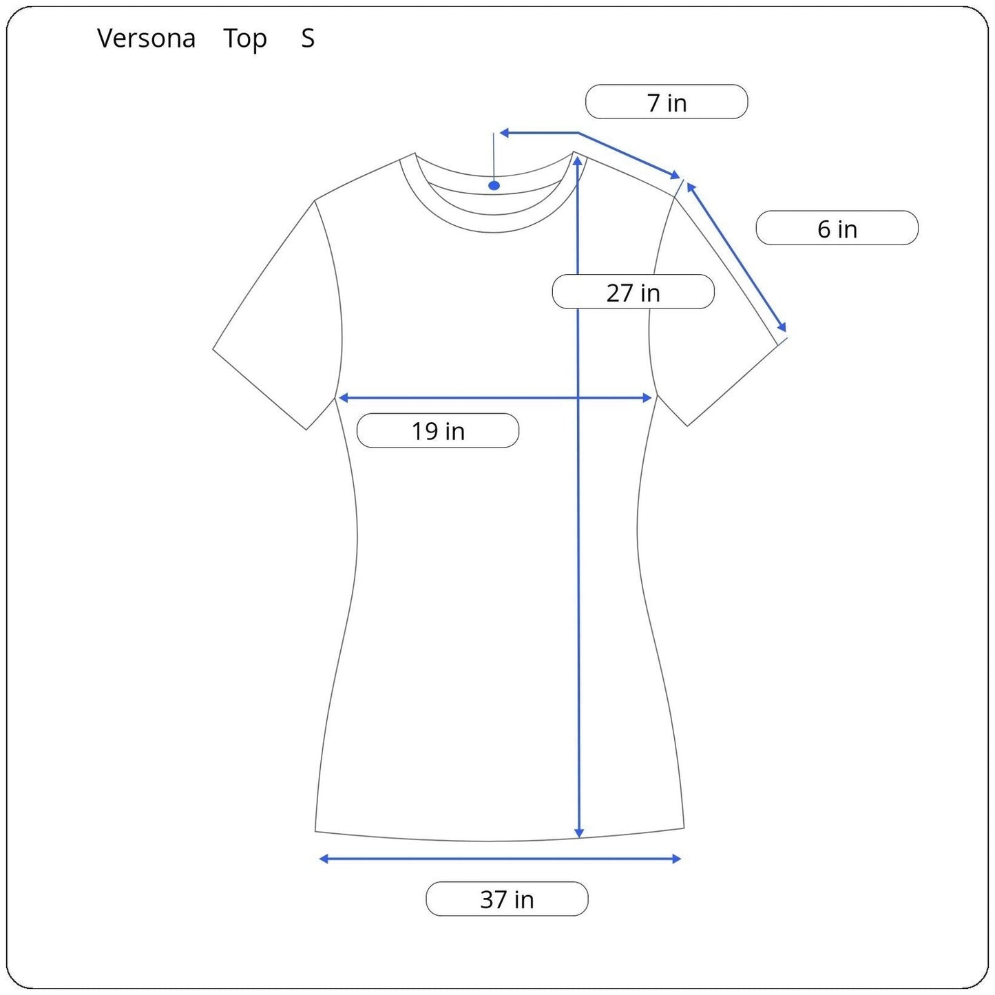 Versona Short Sleeve Top Women's Size Small