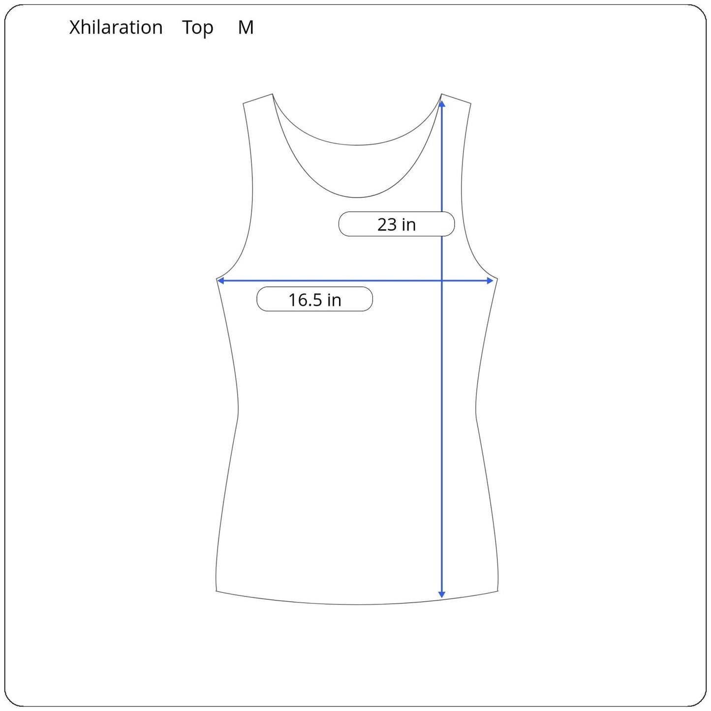 Xhilaration Sleeveless Top Women's Size Medium